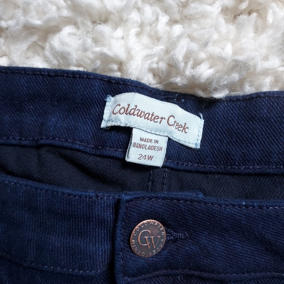 Coldwater Creek Knit Denim Cropped Jeans 24W NWT - Picture 5 of 9
